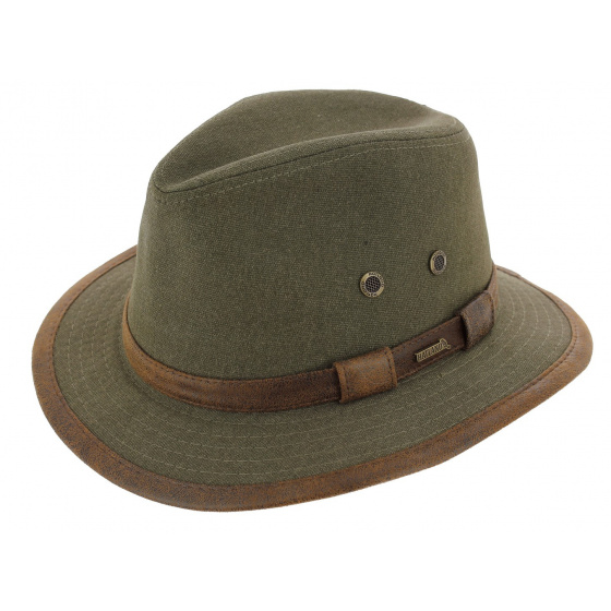 Salford Traveller Hat Olive Cotton - Hatland