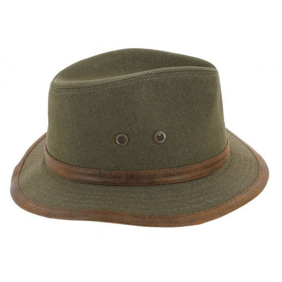 Salford Traveller Cotton Hat Olive - Hatland