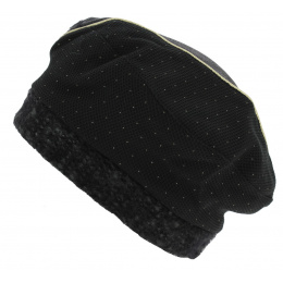 Béret Zlatna Coton Doublé Polaire Noir - Mtm
