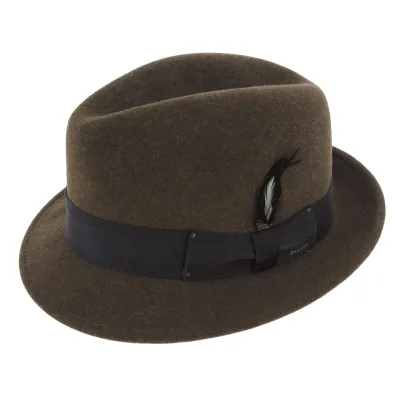 Tino Taupe Trilby Bailey Hat - Traclet Hat Shop Reference: 5708 | Traclet Hat Shop