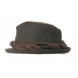Venilia oiled cotton cloche hat