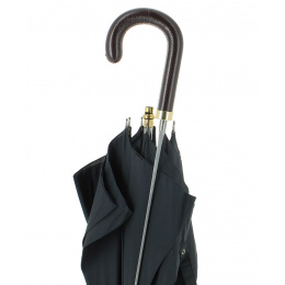 Parapluie épée noir poignée Cuir - Fayet