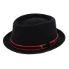 Black Impéria Porkpie Hat - Panizza Reference: 5797 | Traclet Hat Shop