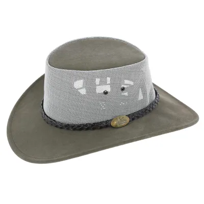Chapeau traveller Gris - Suede Breezer Explorer jacaru  Reference : 910 | Chapellerie Traclet