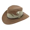 Chapeau Traveller Rockhampton Cuir Marron - Jacaru Reference : 6865 | Chapellerie Traclet