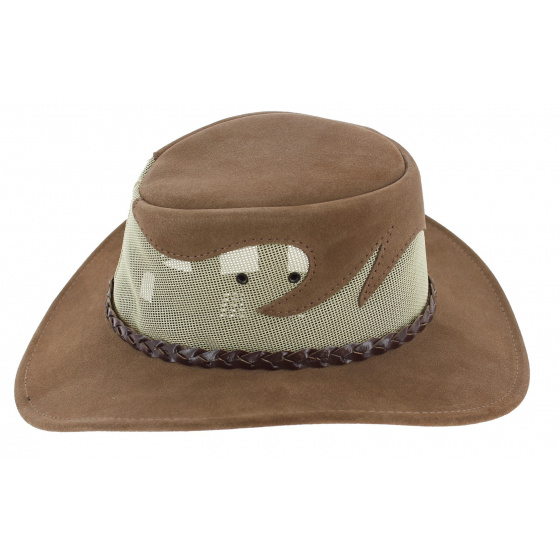 Chapeau Traveller Rockhampton Cuir Marron - Jacaru