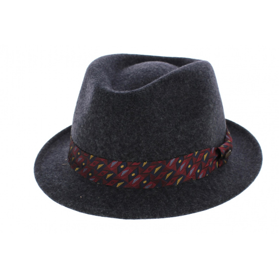 Anthracite felt trilby hat Anthracite felt trilby hat