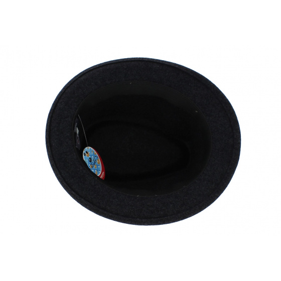Anthracite felt trilby hat Anthracite felt trilby hat