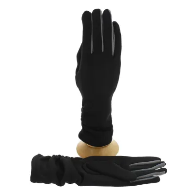 POWERSTRETCH Touchscreen Gloves Black - Traclet) Reference: 1214 | Traclet Hat Shop