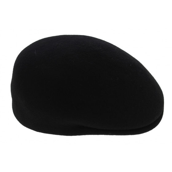 Casquette Bombée imperméable Delys Feutre Laine Noir - Traclet