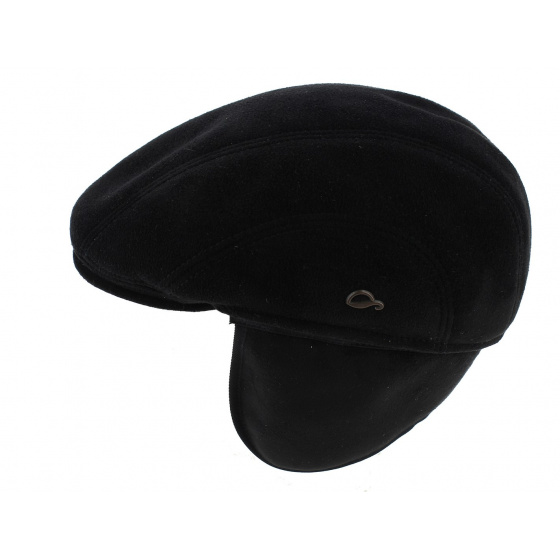 Göttmann Black Curved Meije Cap with Ear Flaps Göttmann Black Curved Meije Cap with Ear Flaps