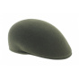 Loden Khaki Wool Cambered Cap - Traclet