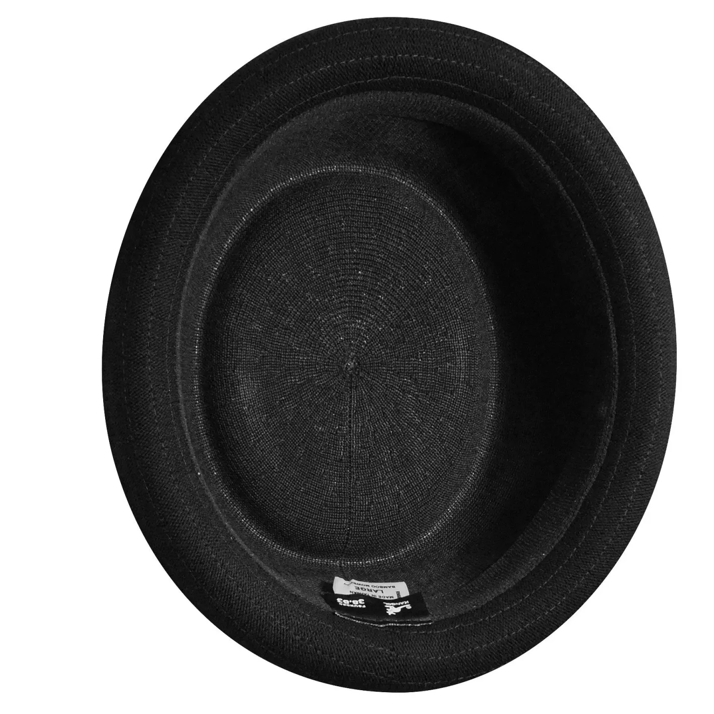 Chapeau Porkpie Bamboo Mowbray noir- Kangol Reference : 6910 | Chapellerie Traclet