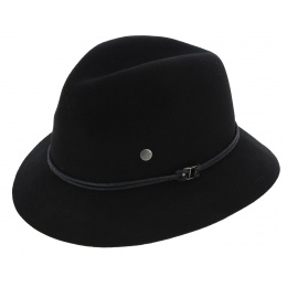 Traveller Emmet Wool Felt Hat Black - Barts