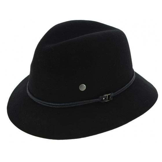 Emmet Traveller Hat Wool Felt Black - Barts