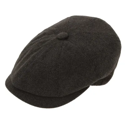 Brown Herringbone Galaxy Cap Reference: 3723 | Traclet Hat Shop