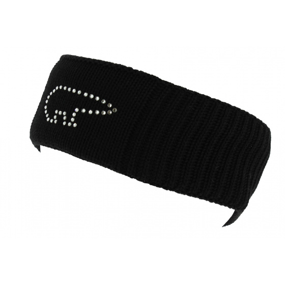 Women's Angel Crystal Black Headband - Eisbär