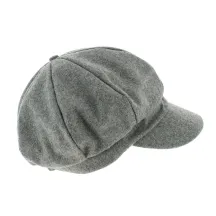 Wool Newsboy Cap - Grey - Traclet Reference: 6102 | Traclet Hat Shop