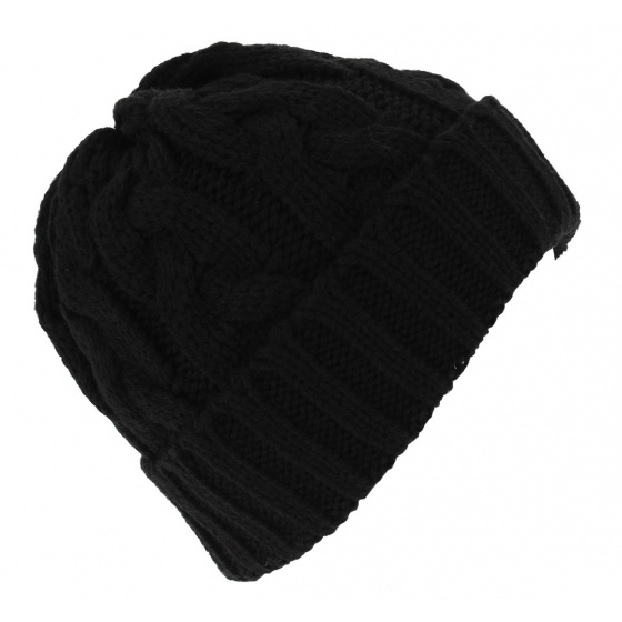 Brome Knit Beanie Wool Black - Eisbär
