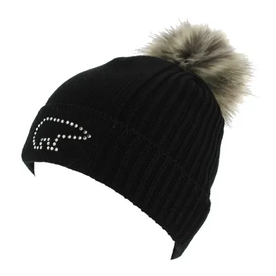 Bonnet Pompon Angel Laine Noir - Eisbär Reference : 6120 | Chapellerie Traclet