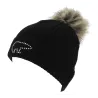 Bonnet Pompon Angel Laine Noir - Eisbär Reference : 6120 | Chapellerie Traclet