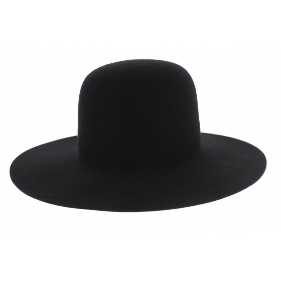Marc Veyrat Child Hat Black Wool Felt - Traclet