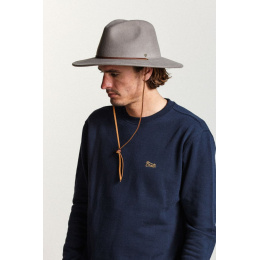 Taupe Wool Felt Traveller Field Hat - Brixton
