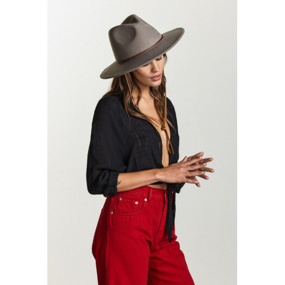 Chapeau Traveller Field Feutre Laine Taupe - Brixton