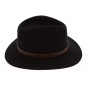 Fedora Messer Wool Felt Hat Black/Brown - Brixton