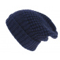 Bellevarde Long Wool & Mohair Blue Beanie - Traclet