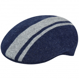 504 navy stripe cap