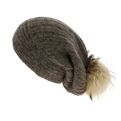 Bonnet Long Lachenal Laine & Mohair Marron - Traclet Reference : 7338 | Chapellerie Traclet