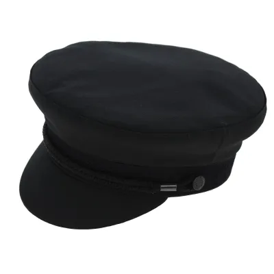Pornic Sailor Summer Cotton Cap Black - Traclet Reference: 1945 | Traclet Hatters