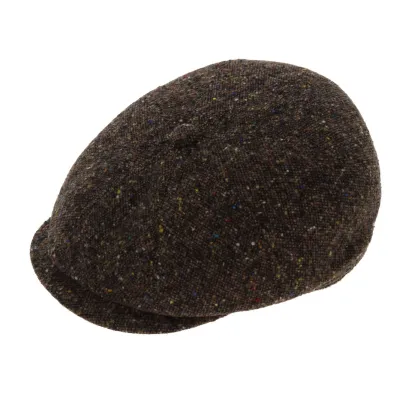 Hatteras Wolfhill Cap Heathered Brown Wool - Marone Reference: 3725 | Chapellerie Traclet