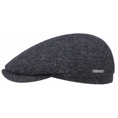 Casquette Plate Drive Laine Gris bleu - Stetson Reference : 7152 | Chapellerie Traclet