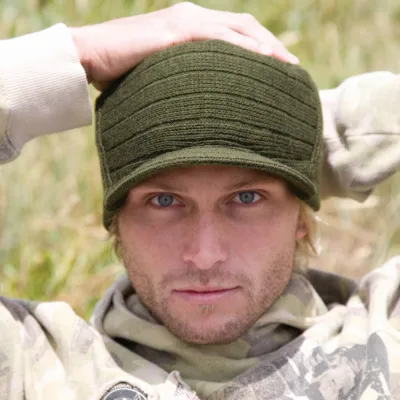 Tribe beanie cap khaki Reference: 7670 | Chapellerie Traclet