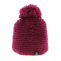 Capucine Burgundy Pom-pom Beanie - Chili
