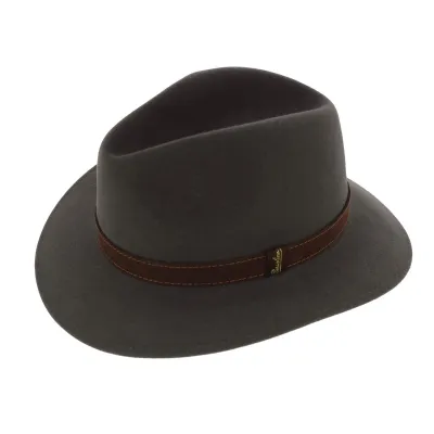 chapeau borsalino feutre poil rain proof olive - chapeau poil de lapin borsalino Reference : 2999 | Chapellerie Traclet