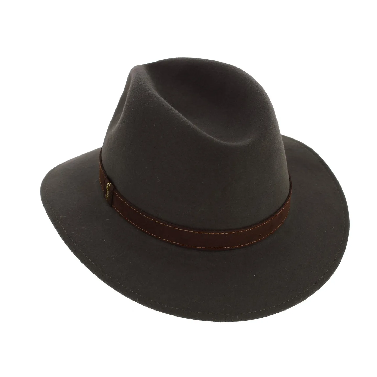 chapeau borsalino feutre poil rain proof olive - chapeau poil de lapin borsalino Reference : 2999 | Chapellerie Traclet