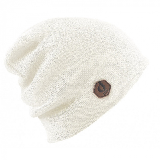 Le Drapo slouchy marius beanie - Cream