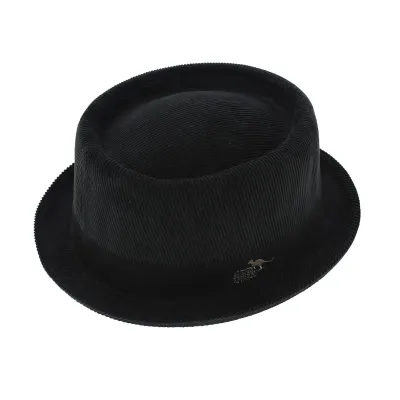 Black Velvet PorkPie Hat Jamsa - Aussie Apparel Reference: 6232 | Traclet Hat Shop