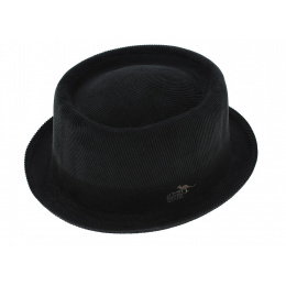 Black Velvet PorkPie Hat Jamsa - Aussie Apparel