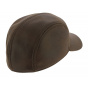 Baseball Cap Rupper Imitation Brown Aged Leather - Crambes
