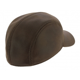 Baseball Cap Rupper Imitation Brown Aged Leather - Crambes