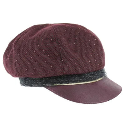 Zerin Violet Cotton Newsboy Cap - Mtm Reference: 5912 | Traclet Hat Shop