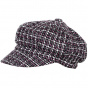 Burgundy Wool Newsboy Cap - Traclet