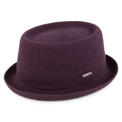 Chapeau Pork Pie Bambou Mowbray prune KANGOL Reference : 2250 | Chapellerie Traclet