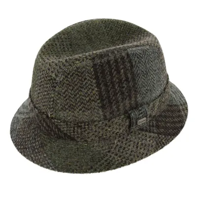 Bob Anglais Jeffrey Laine Harris Tweed - Crambes Reference : 743 | Chapellerie Traclet