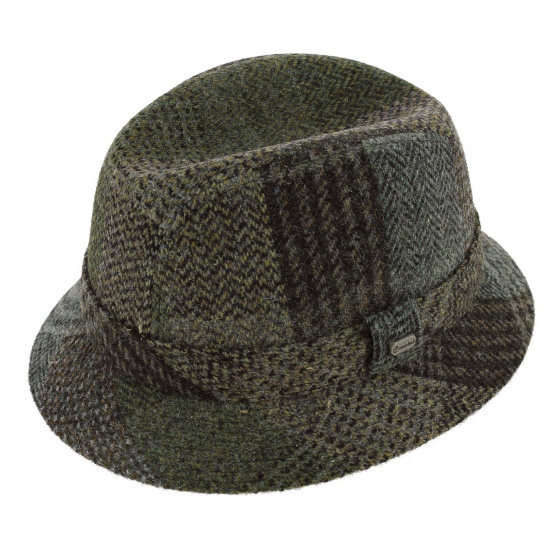 English Bucket Hat Jeffrey Harris Tweed Wool - Crambes
