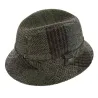 English Bucket Hat Jeffrey Harris Tweed Wool - Crambes Reference: 743 | Traclet Hat Shop
